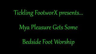 Mya Pleasure Gets Some Bedside Foot Worship