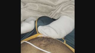 Nike socks foot job