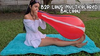B2P long multicolored balloon