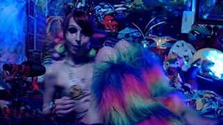 Glowy Gummy Stuffing In My Tight Cummy Holes!