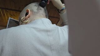 The Buzz of the Razor Against the Silence: Nicoletta’s Private Ritual of Shedding the Last Traces of Illness to Reveal the Warrior Beneath the Mirror’s Reflection 4K