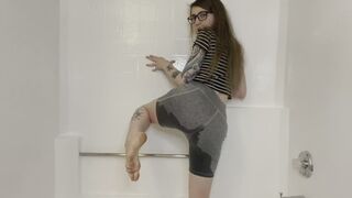 Peeing in my yoga shorts