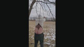 Public New Years Eve Wedgie