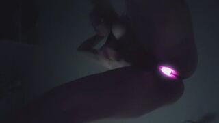CyberPlugged Punk Ass Bimbo Rubs one out in the middle of the night