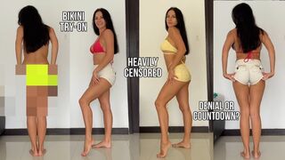 Cum or Deny? Frustrating Bikini Try-On (Heavily Censored)