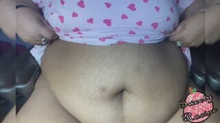 Ebony SSBBW Milf Plays With Giant Belly