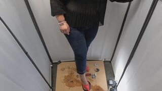 CC - The box , dirty old red shoes and cigarette