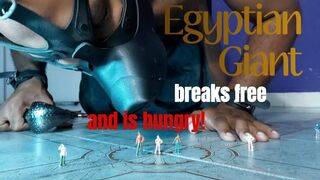 Egyptian giant breaks free and is hungry!