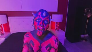 Darth maul and her lightsaber