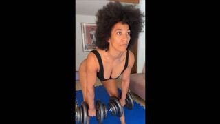 Squats and Deadlifts with Lady Black Venus
