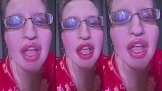 Love Addict Paypig Training ASMR FinDom JOI with Big Lips and Long Nails.