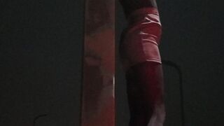 SubnCuff_OutdoorSelfBackCuffedtoLightPole0107