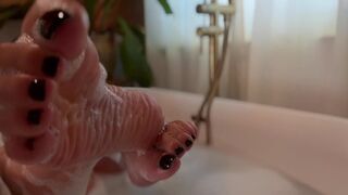 Bubble Bath Soapy Foot JOI 4K MP4