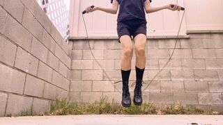 Combat Boots Jump Rope