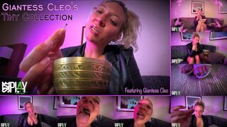 Giantess Cleo's Tiny Collection Featuring Giantess Cleo