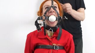 Trying on ballgags