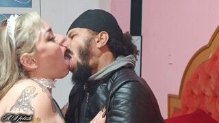 Kissing interracial Parte 1 BBW