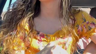 Horny & Sucking toes in my Car