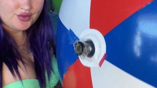 sexy mastrubate on shosu beachball