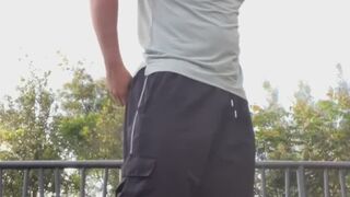 A risky outdoor demonstration of my diaper