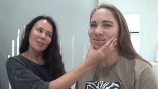 We squeeze puffy cheeks 2c