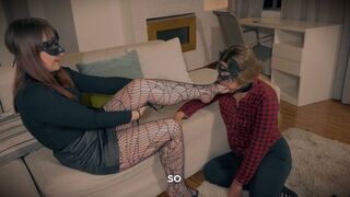 4k "PART 2 at your feet goddess" lezdom lesbian foot worship lesbian foot domination sweaty nylon stinky nylon dirty feet pantyhose worship nylon feet foot foot smothering foot smelling wrinkled soles stinky feet