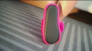 Mistress Jade Pink slippers shoeplay