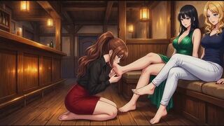 Foot Worship Confessions #84B: Enthralled by Tavern Toes (Animated)