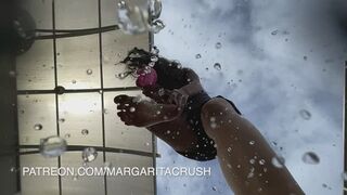 Slow Motion - POV: Giantess Washing Her Dirty Feet