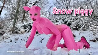 Snow piggy