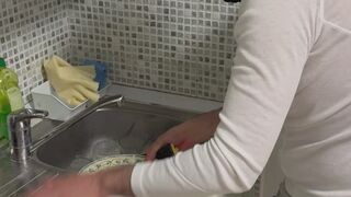 My slave as Human Dishwasher: On & Off