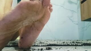 dirty feet, muddy feet