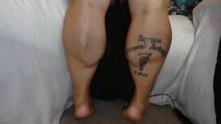 Calf Muscle Flex with a Sprinkle of Feet