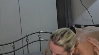 Blowjob & Cowgirl creampie