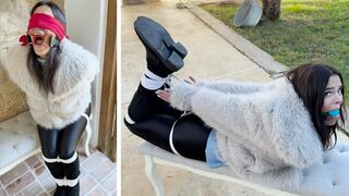 Elite Fur Agent Captured, Blindfolded, Jaw Spread Open With Huge Ring Gag, Ball Gagged ,Hogtied & Bench Bound Breakout (4K)