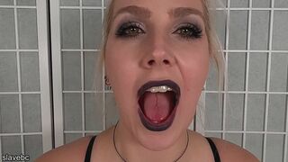 Goth Throat - face fuck, deepthroat, cum in throat