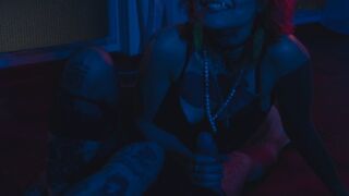 Sora and Baderna feet worship and cum