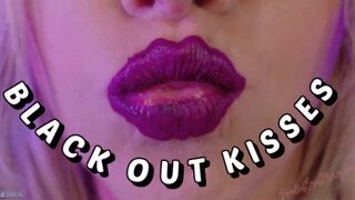 Dark Purple Lipstick Black out Kiss copy