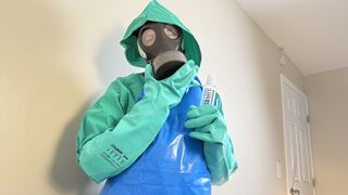 Hazmat Handjob for Stepson