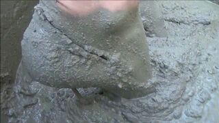Mixing cement with italian 5 inch designer high heels - full clip - (1920x1080*wmv)