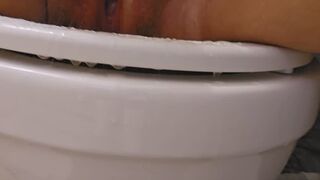 Toilet Toothbrush Orgasm & Pee Squirts