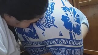 Inhaling his wet farts