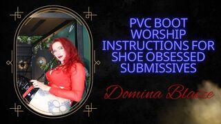 PVC Boot worship instructions for shoe obsessed submissives Audio