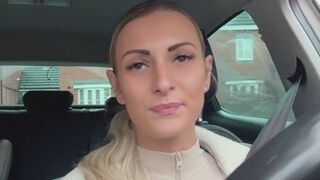 Driving smoking and honking