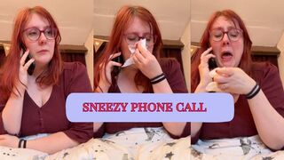 Uncontrollable Sneezing Fit on work call, Embarrassed Sniffling, Breathless Apologies, Messy Nose Twitching, Sneeze Attack, Can’t Stay Composed - Cherry_Moon