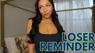 Loser Reminder: Bratty FemDom Verbal Humiliation