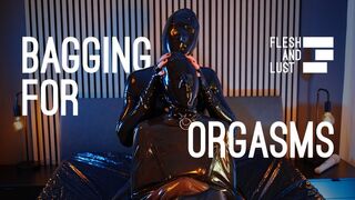 Girlfriend Double Latex Bodybag Vibrator Orgasm Action | BAGGING FOR ORGASMS