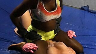 COMPETITIVE OIL WRESTLING Sunflower vs Kassidy PINS ONLY