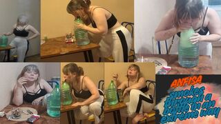 Anfisa Smokes through a Bottle in an Extreme Way (darkside)