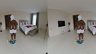 VR180 3D - A hot Strip with Super Busty Coco (Clip No 2888 - wmv version)